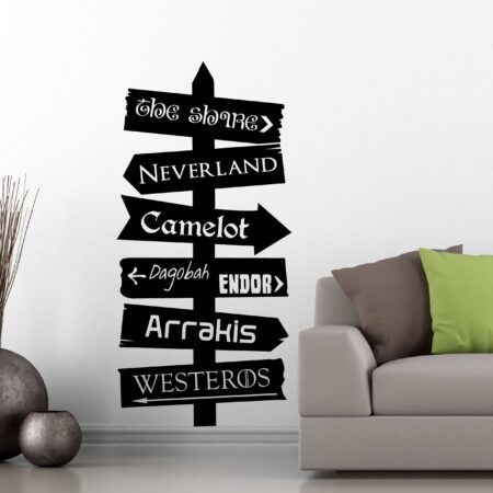 Fantasy Places Directional Decal