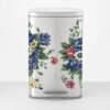 Blue Daisies & Violets 2 Piece Large Vinyl Decal Set For Most 8 Gallon Trash Cans and Larger
