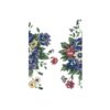 Blue Daisies & Violets 2 Piece Large Vinyl Decal Set For Most 8 Gallon Trash Cans and Larger - Image 2