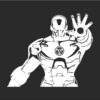 Iron Man Inspired Detailed Vinyl Decal for Mac - Image 2