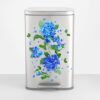 Blue Hydrangea Blooms Large Vinyl Decal For Most 8 Gallon Trash Cans and Larger