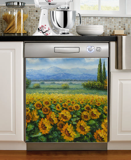 Sunflower Magnetic Bottom Freezer Refrigerator Covers, Flower Magnet Skins  and Panels on SALE NOW!, Fl…