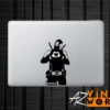 Dead Pool Heart Hands Vinyl Decal for Mac