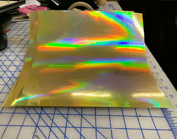Gold Rainbow Holographic Oil Slick Craft Vinyl – AZ Vinyl Works