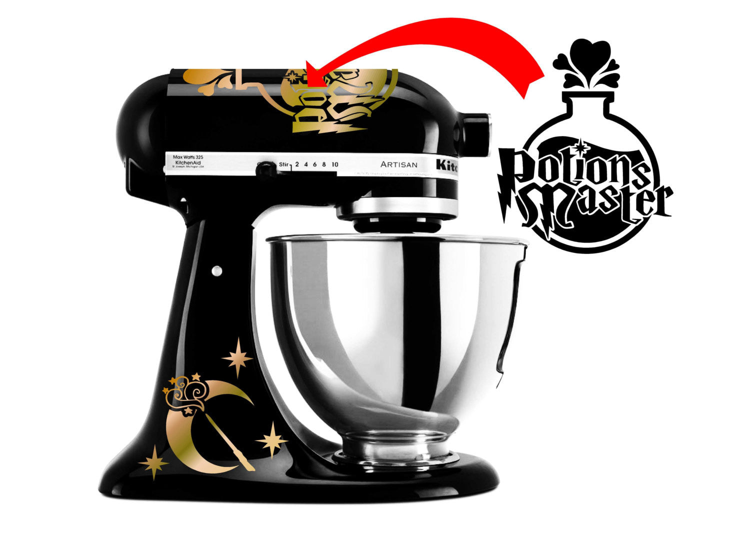 Potions Master Themed Vinyl Decal for Kitchenaid Mixers and More! – AZ  Vinyl Works