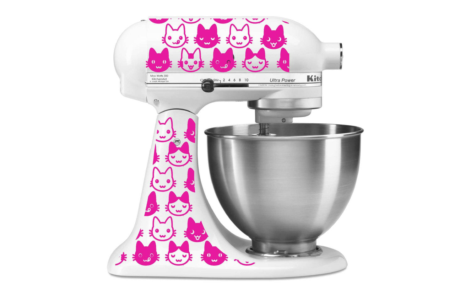 Pretty Pink Butterflies Kitchenaid Mixer Mixing Machine Decal Art