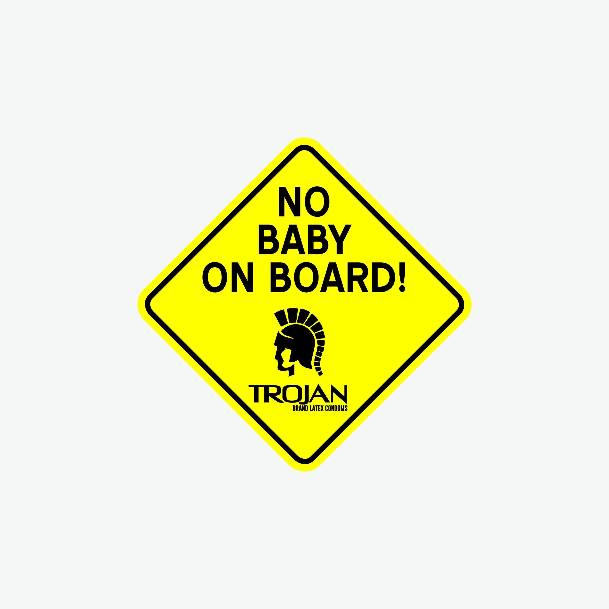 No Baby on Board Decal – AZ Vinyl Works