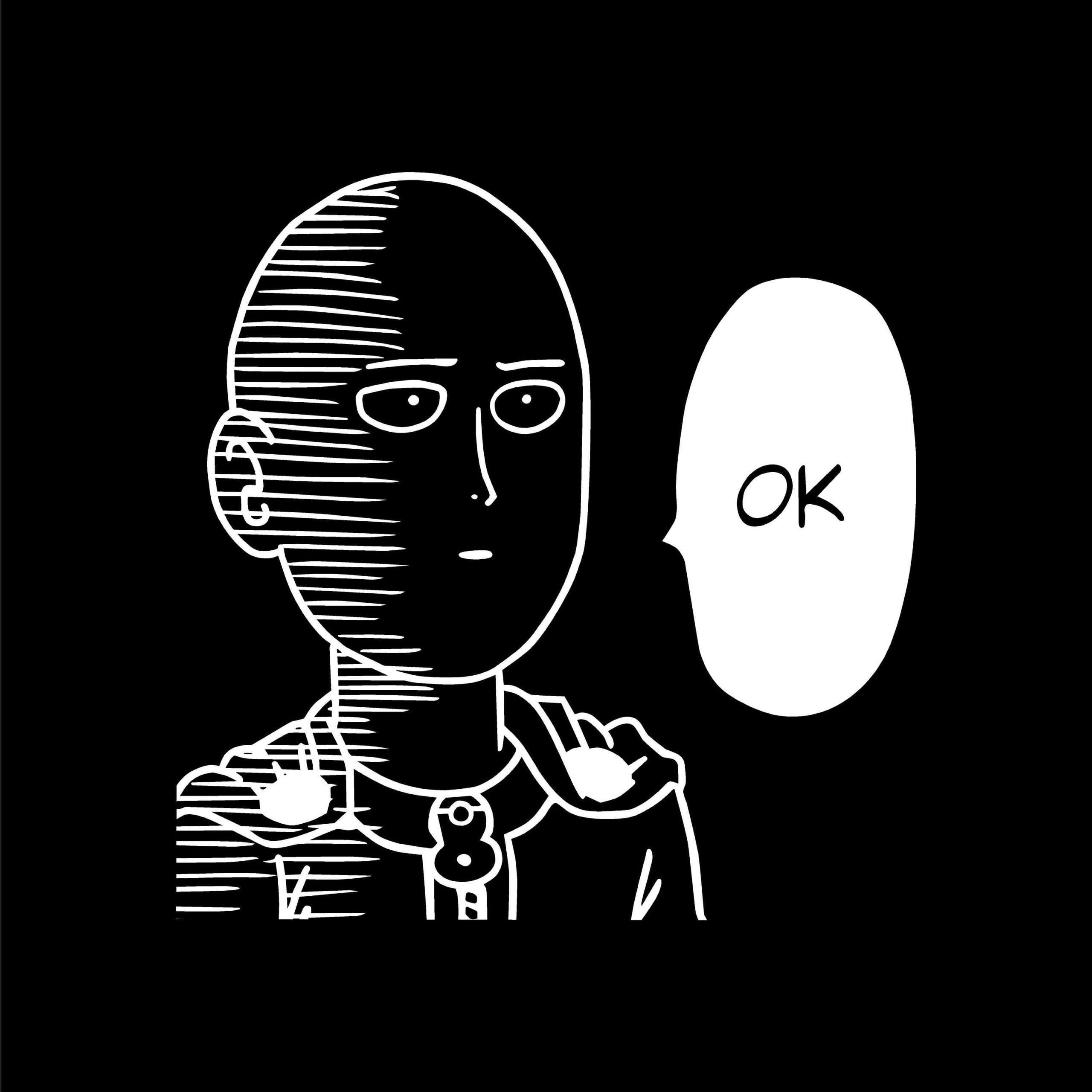 OK (Anime) GIF, Saitama OK