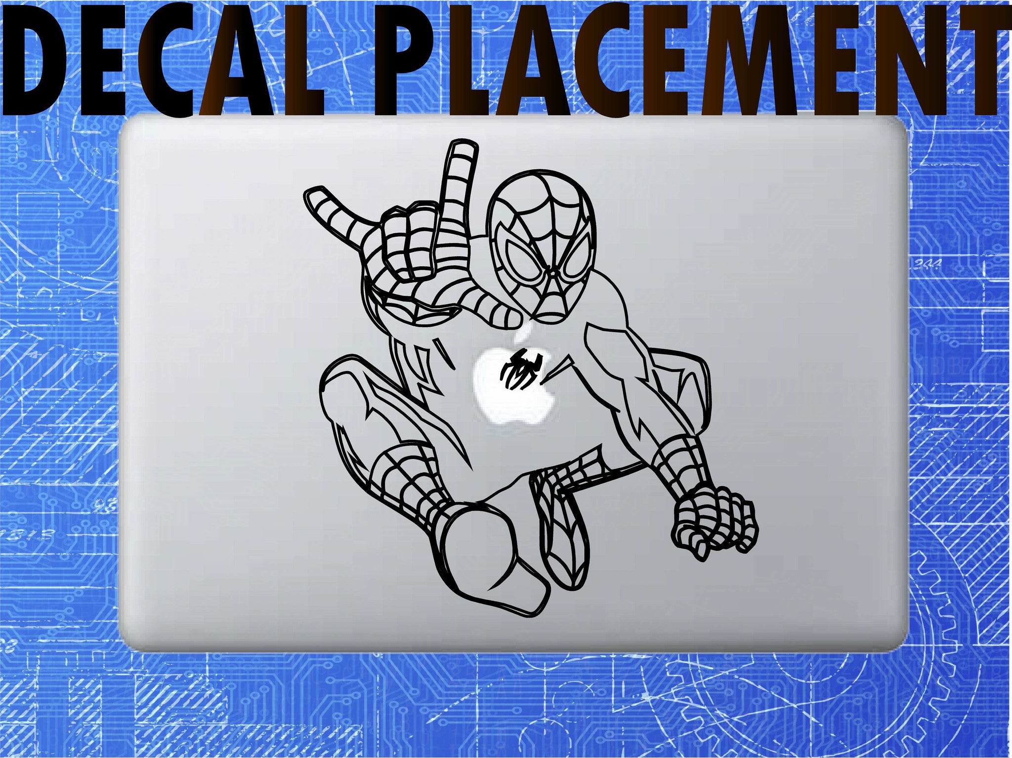 Spiderman MacBook Decal Superhero MacBook Sticker Marvel Laptop