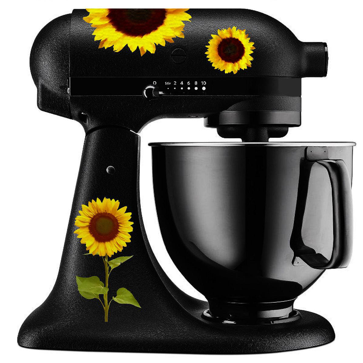 Sunflower Mixer Decals Featured in Pioneer Woman Magazine Watercolor Floral  Decals Sunflower Decal Stand Mixer Decals 